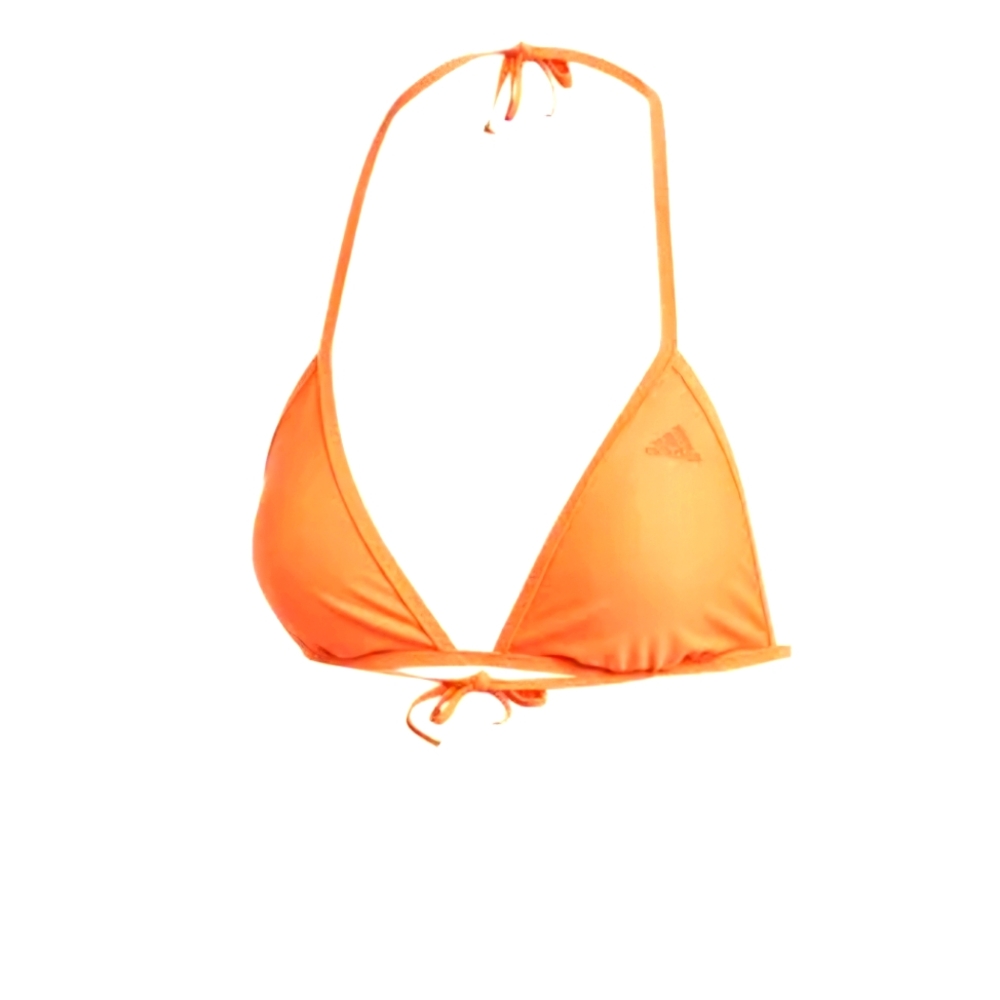 Adidas Women's Orange Triangle Bikini Top